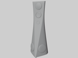 Home Audio Tower System Model 3D
