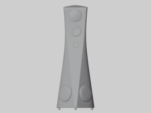 Home Audio Tower System Model 3D