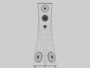 Home Audio Tower System Model 3D