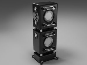 Speaker Tower Audio System 3D Model