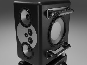 Speaker Tower Audio System Modello 3D