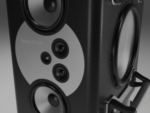 Speaker Tower Audio System Modello 3D