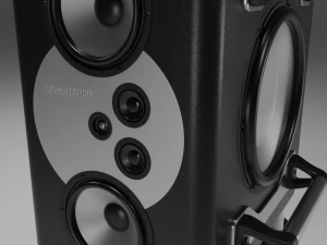 Speaker Tower Audio System 3D Model
