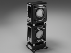 Speaker Tower Audio System Modello 3D