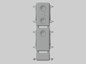 Speaker Tower Audio System Modello 3D