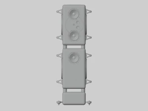 Speaker Tower Audio System 3D Model