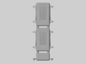 Speaker Tower Audio System Modello 3D