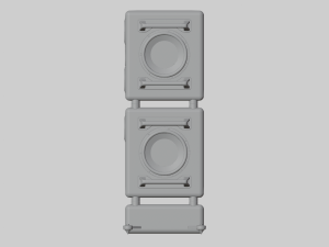 Speaker Tower Audio System Modello 3D