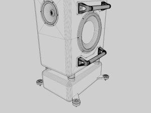 Speaker Tower Audio System 3D Model