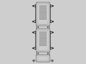 Speaker Tower Audio System Modello 3D