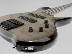 Headless Electric Bass Guitar Modelo 3D