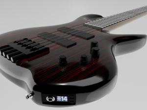 Headless Electric Bass Guitar Modelo 3D