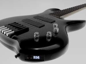 Headless Electric Bass Guitar Modelo 3D