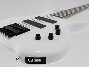 Headless Electric Bass Guitar Modelo 3D
