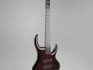 Headless Electric Bass Guitar Modelo 3D