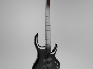 Headless Electric Bass Guitar Modelo 3D