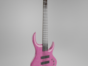 Headless Electric Bass Guitar Modelo 3D