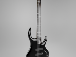 Headless Electric Bass Guitar Modelo 3D