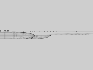 Headless Electric Bass Guitar Modelo 3D