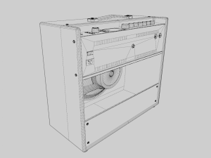 Guitar Amplifier Bluetooth Wireless 3D Модель