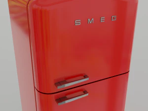 Smeg Refrigerator Retro Style 3D Model