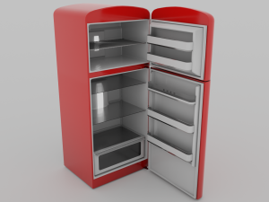 Smeg Refrigerator Retro Style 3Dモデル