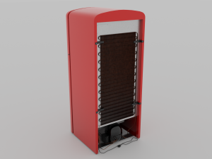Smeg Refrigerator Retro Style 3Dモデル