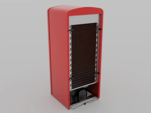 Smeg Refrigerator Retro Style 3D Model