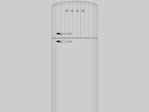 Smeg Refrigerator Retro Style 3D Model