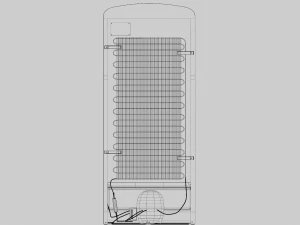 Smeg Refrigerator Retro Style 3D Model
