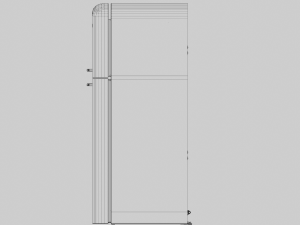 Smeg Refrigerator Retro Style 3Dモデル