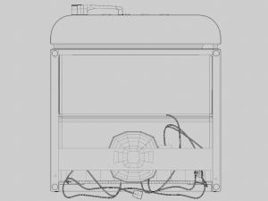 Smeg Refrigerator Retro Style 3Dモデル