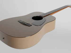 ध्वनिक गिटार 3D मॉडल