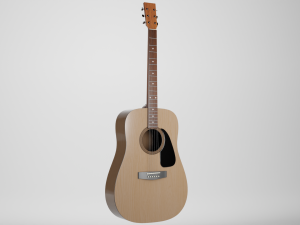 Acoustic Guitar 3D 模型