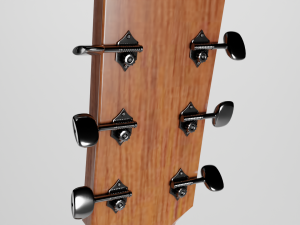 Acoustic Guitar 3D 模型