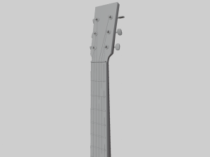 Acoustic Guitar 3D 模型