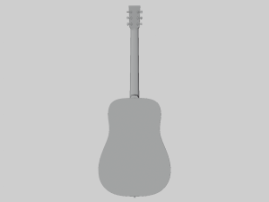 Acoustic Guitar 3D 模型