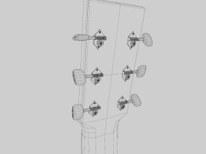 Acoustic Guitar 3D 模型