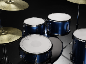 Drum Kit Blue Custom Model 3D