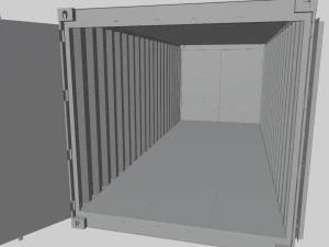 Kontener wysyłkowy Model 3D