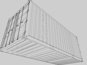 Kontener wysyłkowy Model 3D