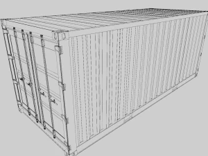 Kontener wysyłkowy Model 3D