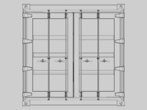 Kontener wysyłkowy Model 3D