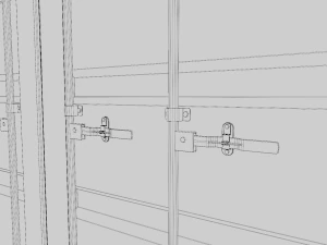 Kontener wysyłkowy Model 3D