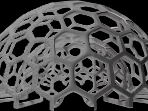 Ico Sphere Utensil Organizer 3D Print Model