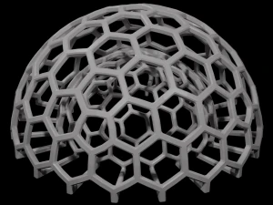 Organizador de utens&iacute;lios Ico Sphere Modelo de Impressão 3D