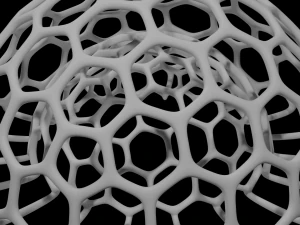 Organizador de utens&iacute;lios Ico Sphere Modelo de Impressão 3D