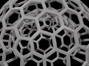 Organizador de utens&iacute;lios Ico Sphere Modelo de Impressão 3D