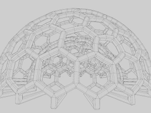 Organizador de utens&iacute;lios Ico Sphere Modelo de Impressão 3D