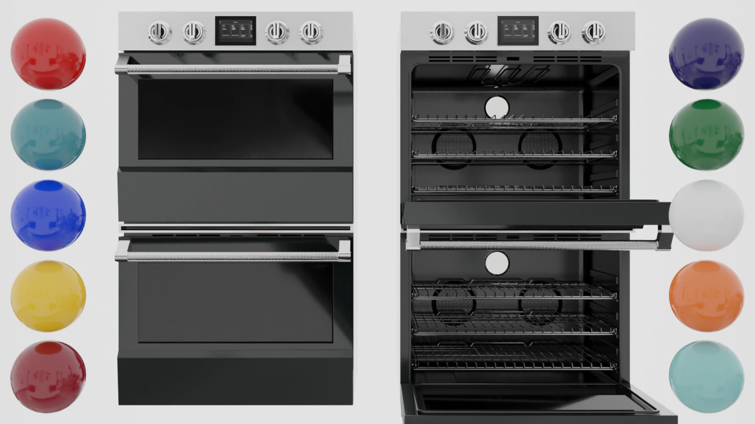 Regal Wall Oven 3D Model .c4d .max .obj .3ds .fbx .stl .blend 